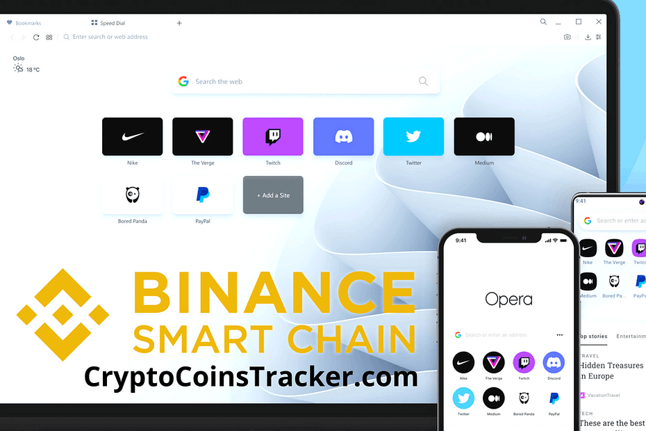 Crypto-Friendly browser Opera ntegrated BNB Chain